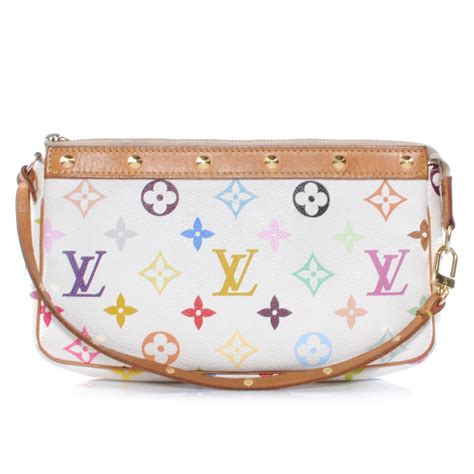 louis vuitton pochette white multicolor|louis vuitton multi pochette empreinte.